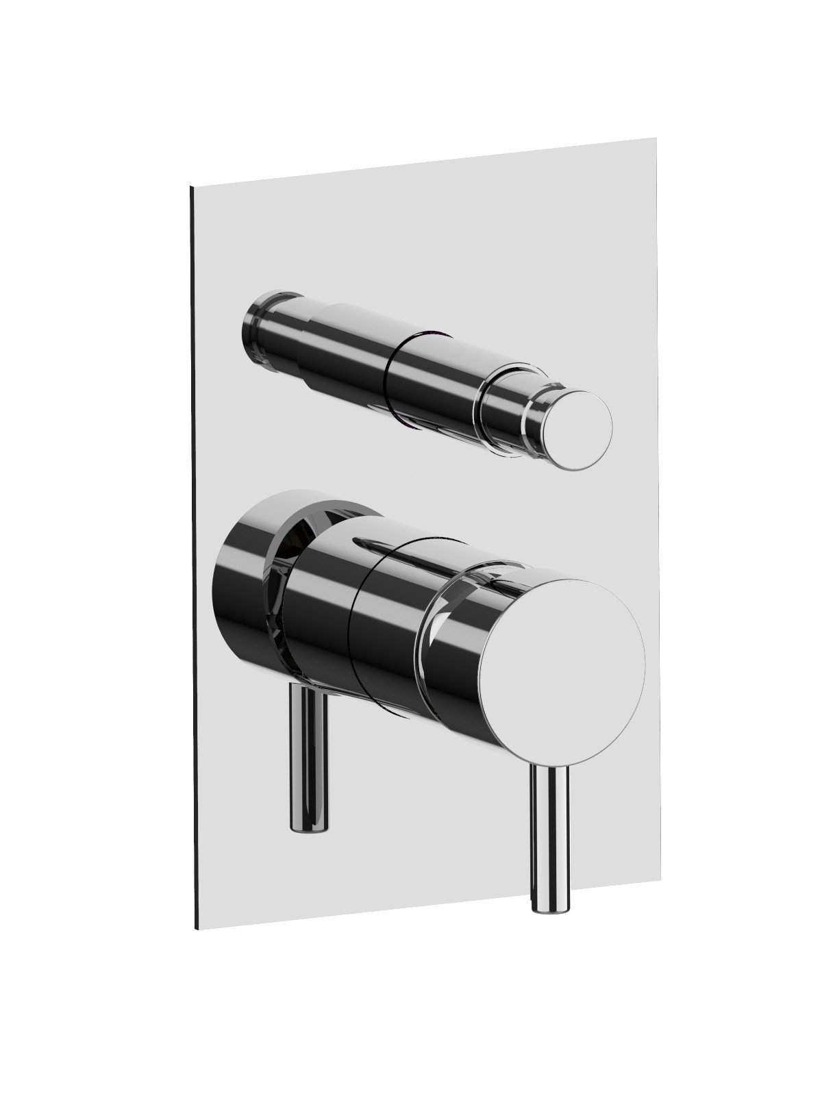 Monocomando incasso con deviatore automatico completo, piastra i