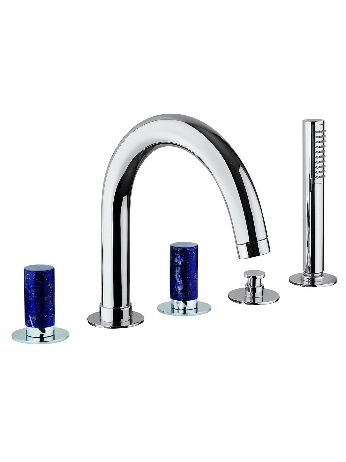 Batteria per bordo vasca bocca e doccia estraibile