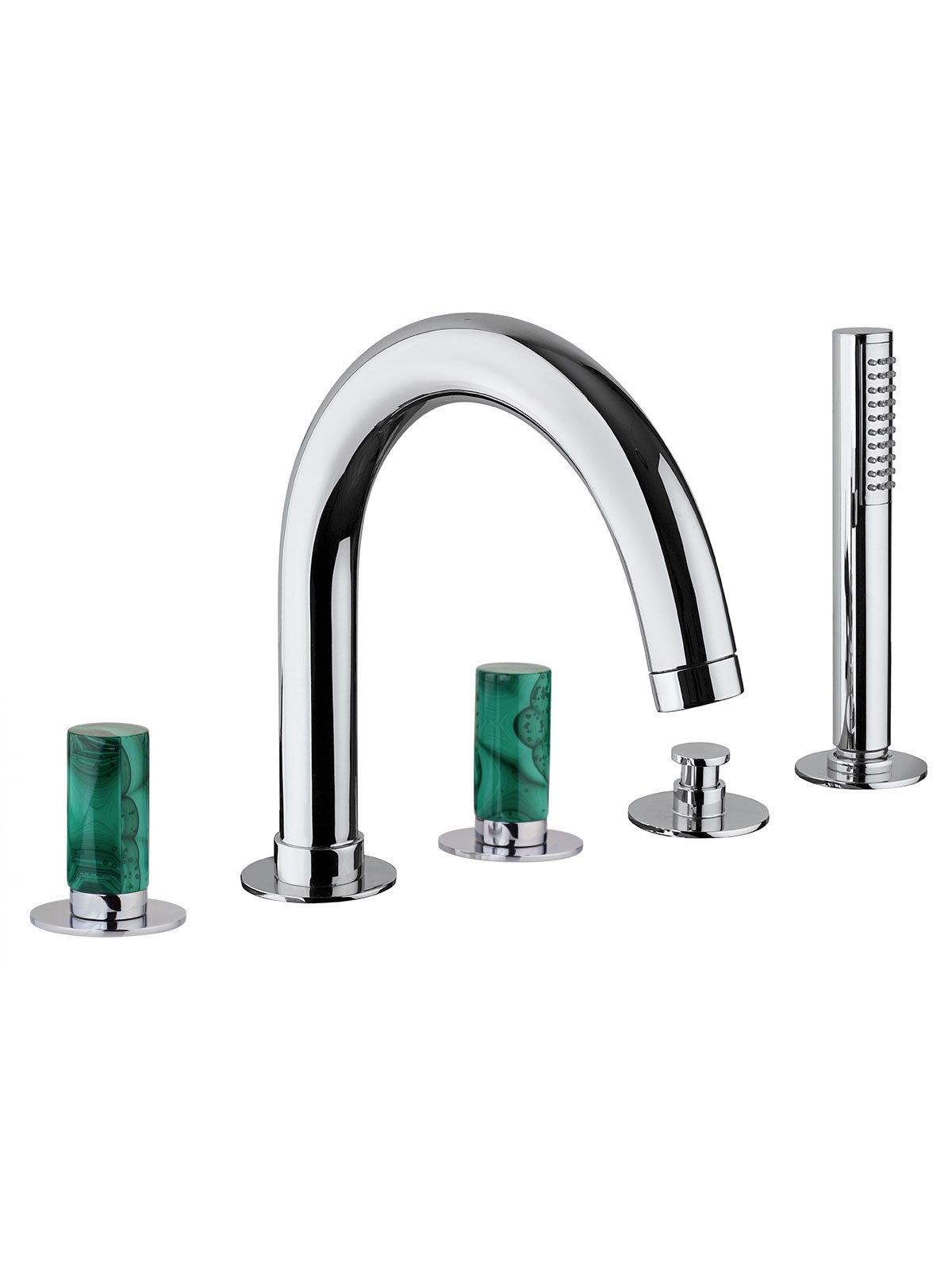 Batteria per bordo vasca bocca e doccia estraibile