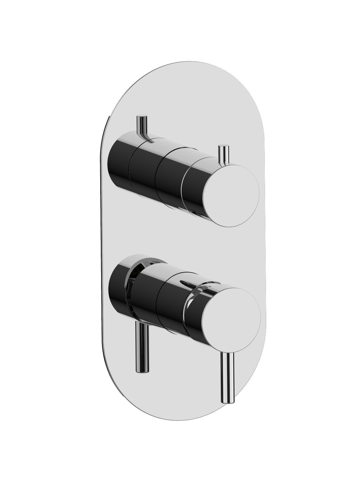 Parte esterna visibile monocomando incasso con deviatore 2 vie