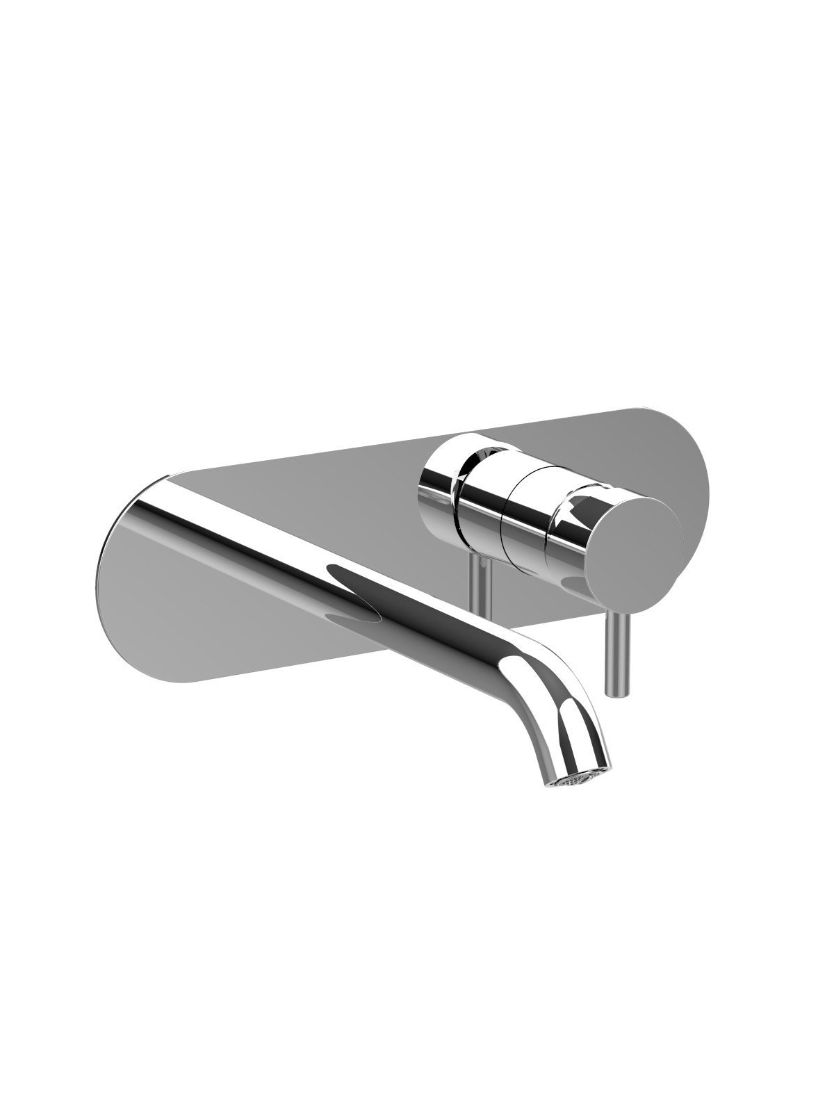 Parte esterna visibile batteria lavabo a parete senza scarico