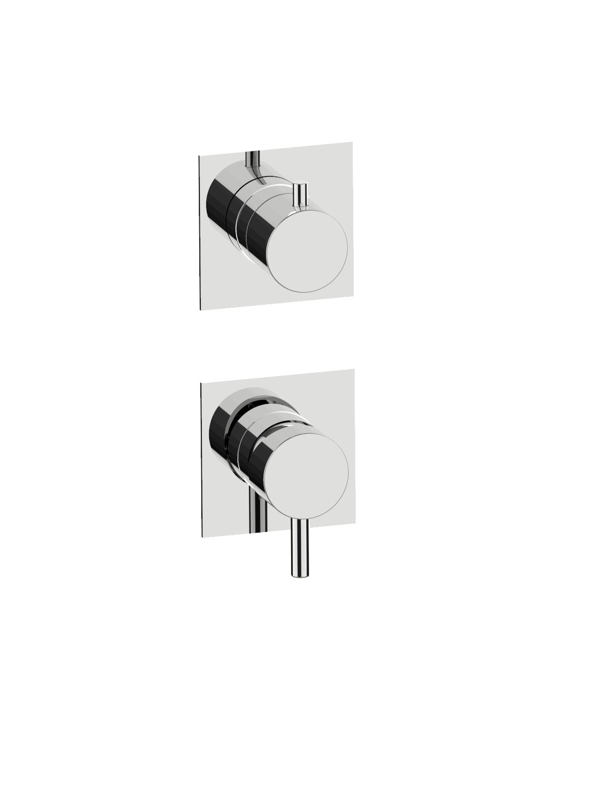 Parte esterna visibile monocomando incasso deviatore ceramici 3