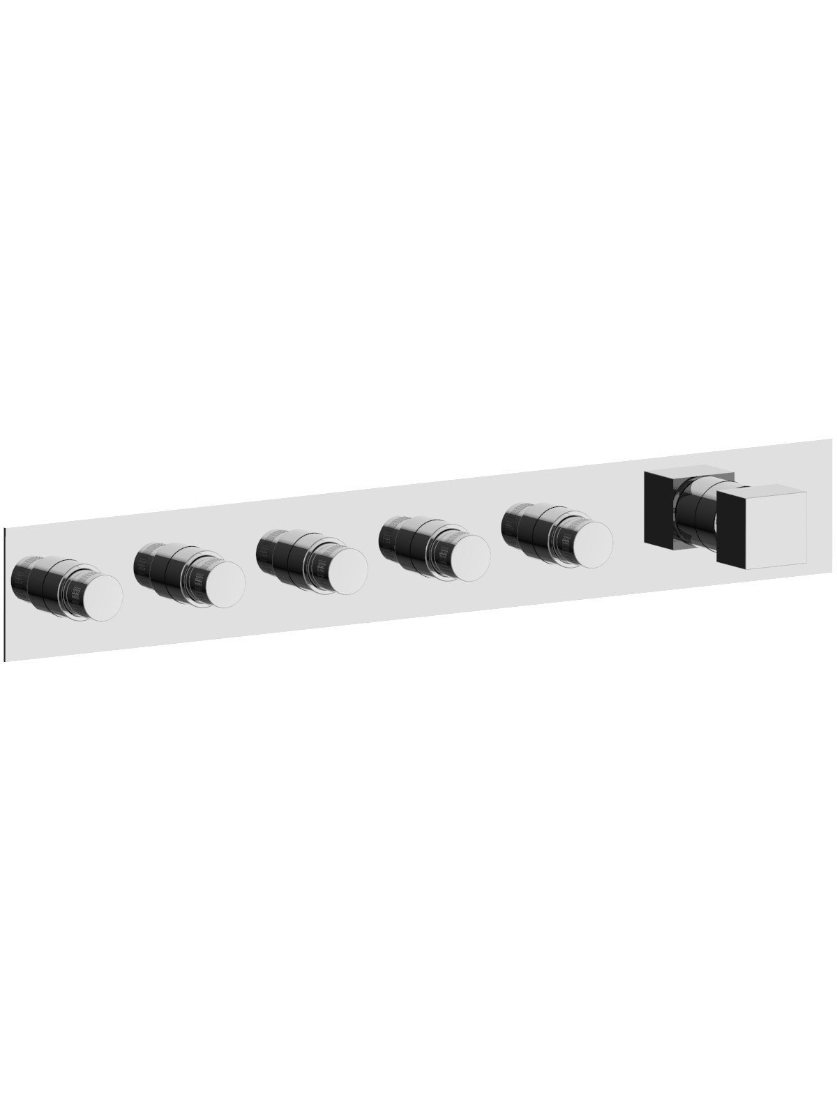 Incasso meccanico esterno, miscelazione 5 vie, pulsanti