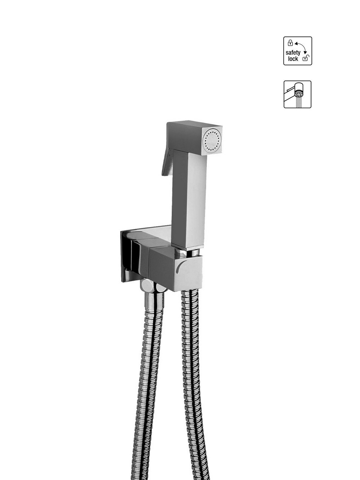 Doccetta/Idroscopino doppio scatto, fless. doppia aggraff.