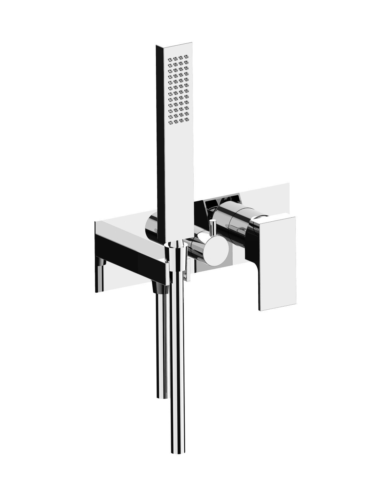 Monocomando incasso visibile, deviatore ceramico 3 vie
