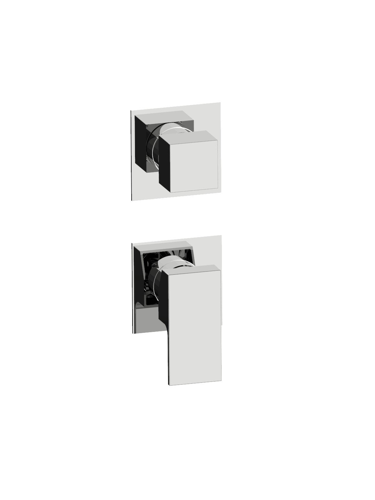 Parte esterna visibile monocomando incasso deviatore ceramici 2