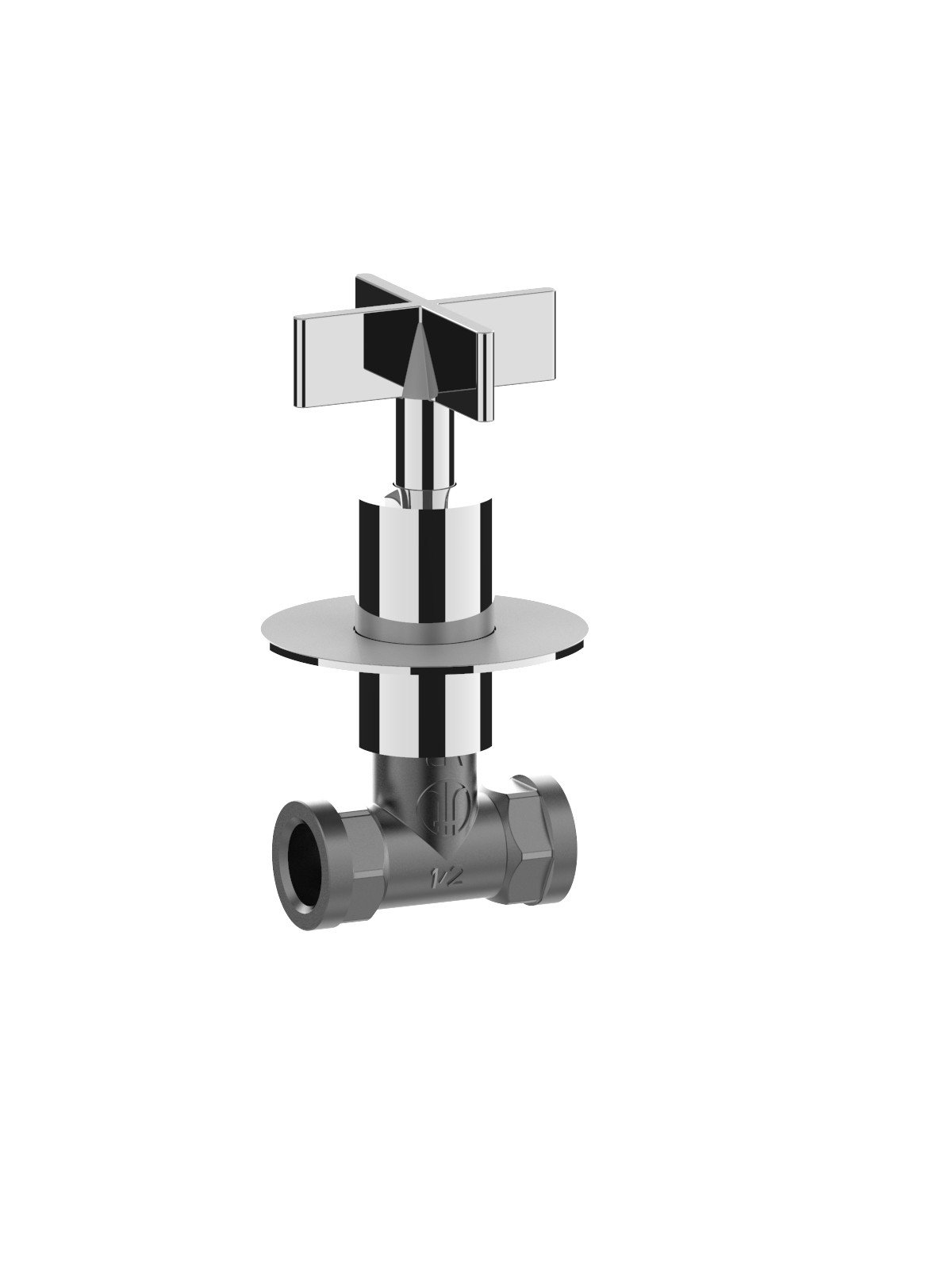 Rubinetti d’arresto incasso diritti da 1/2p (coppia)