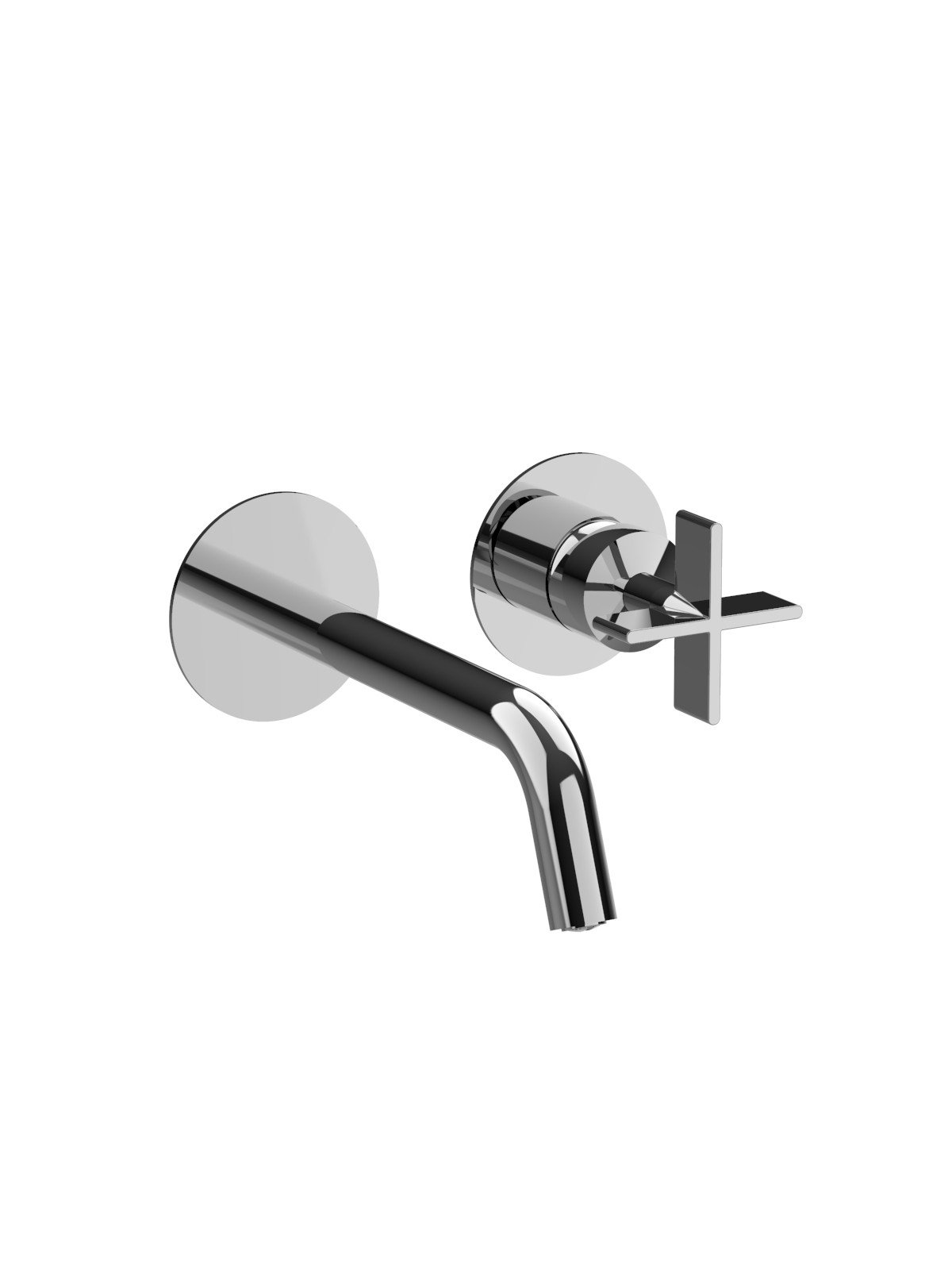 Parte esterna visibile batteria lavabo parete senza scarico