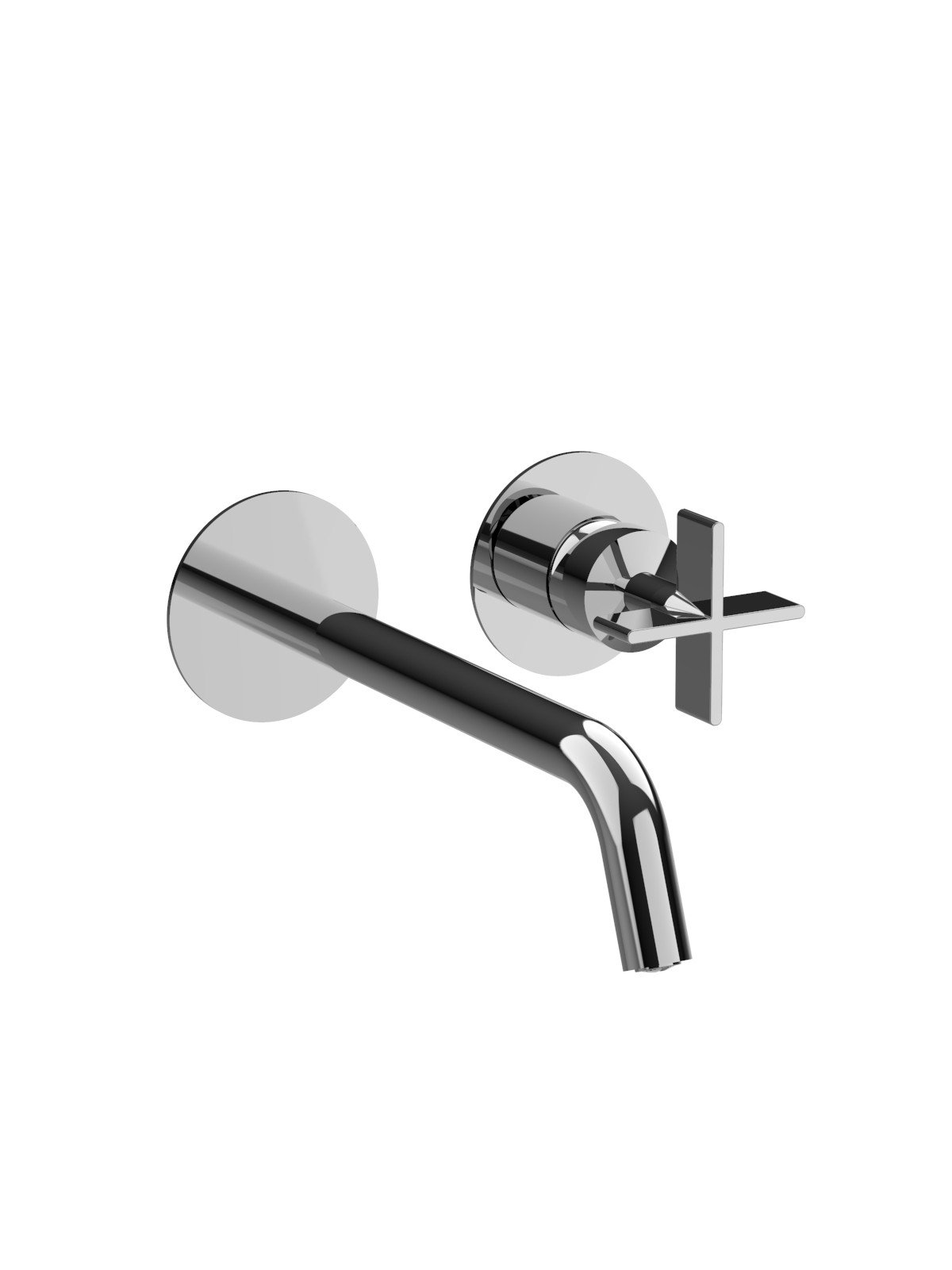 Parte esterna visibile batteria lavabo parete senza scarico