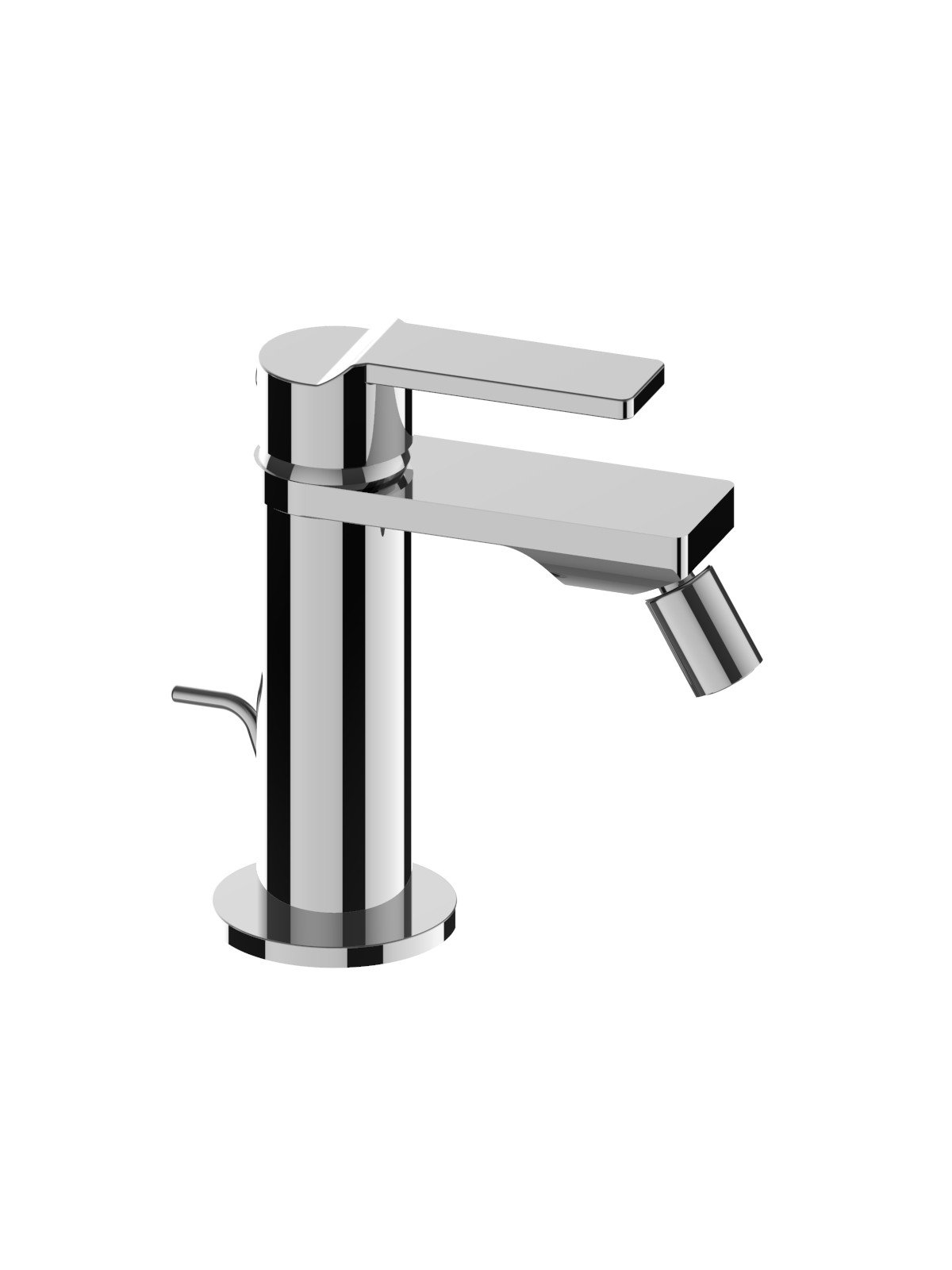 Monocomando per bidet con scarico 1-1/4p