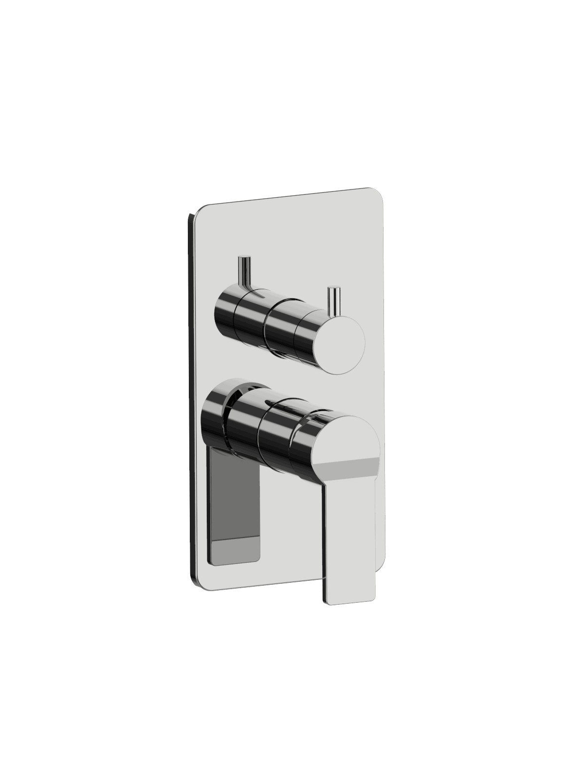 Parte esterna incasso deviatore ceramici, piastra ABS