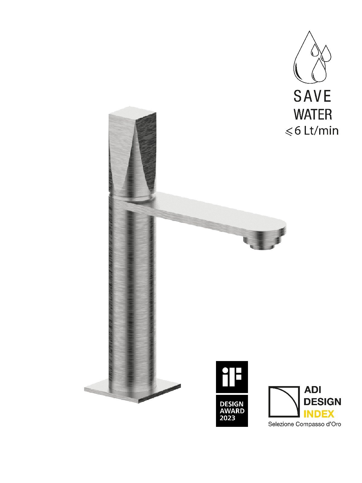 Monocomando per lavabo senza scarico