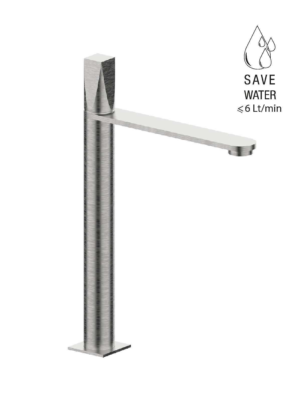Monocomando lavabo modello alto senza scarico