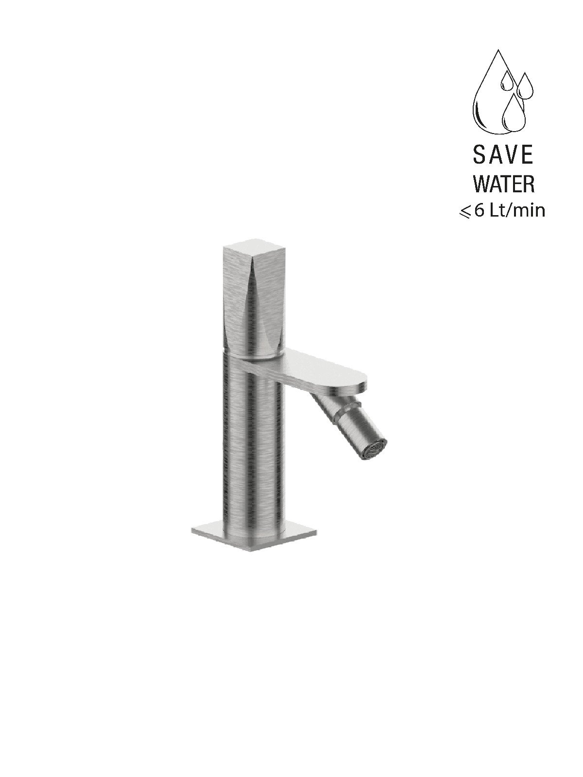 Monocomando per bidet senza scarico