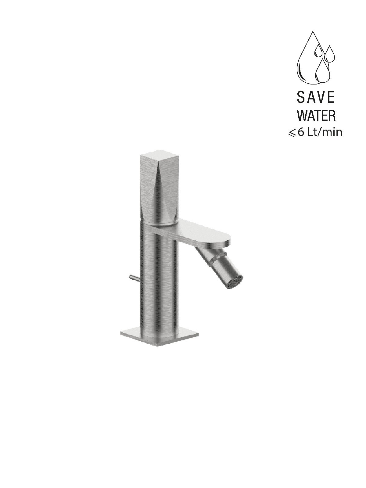 Monocomando per bidet con scarico 1-1/4p