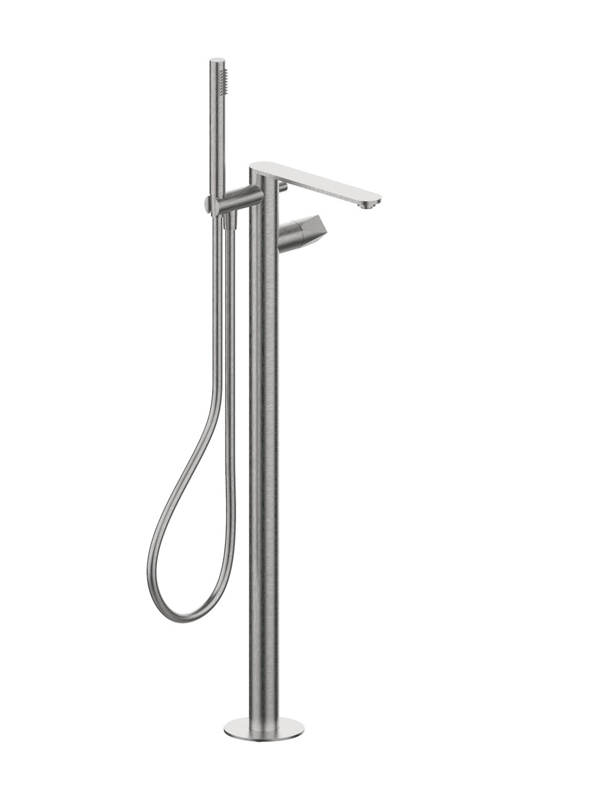 Parte esterna visibile monocomando vasca a pavimento con doccia