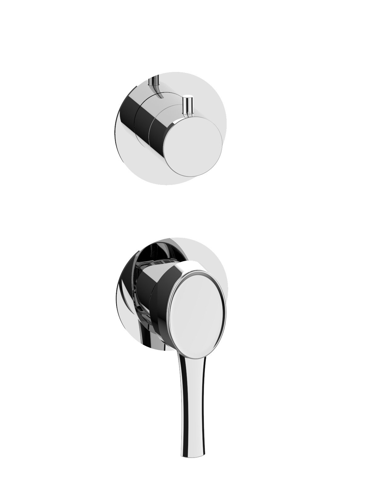 Parte esterna visibile monocomando incasso deviatore ceramici 2