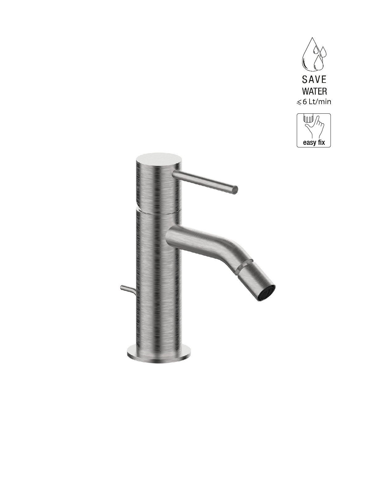 Monocomando per bidet con scarico 1-1/4p