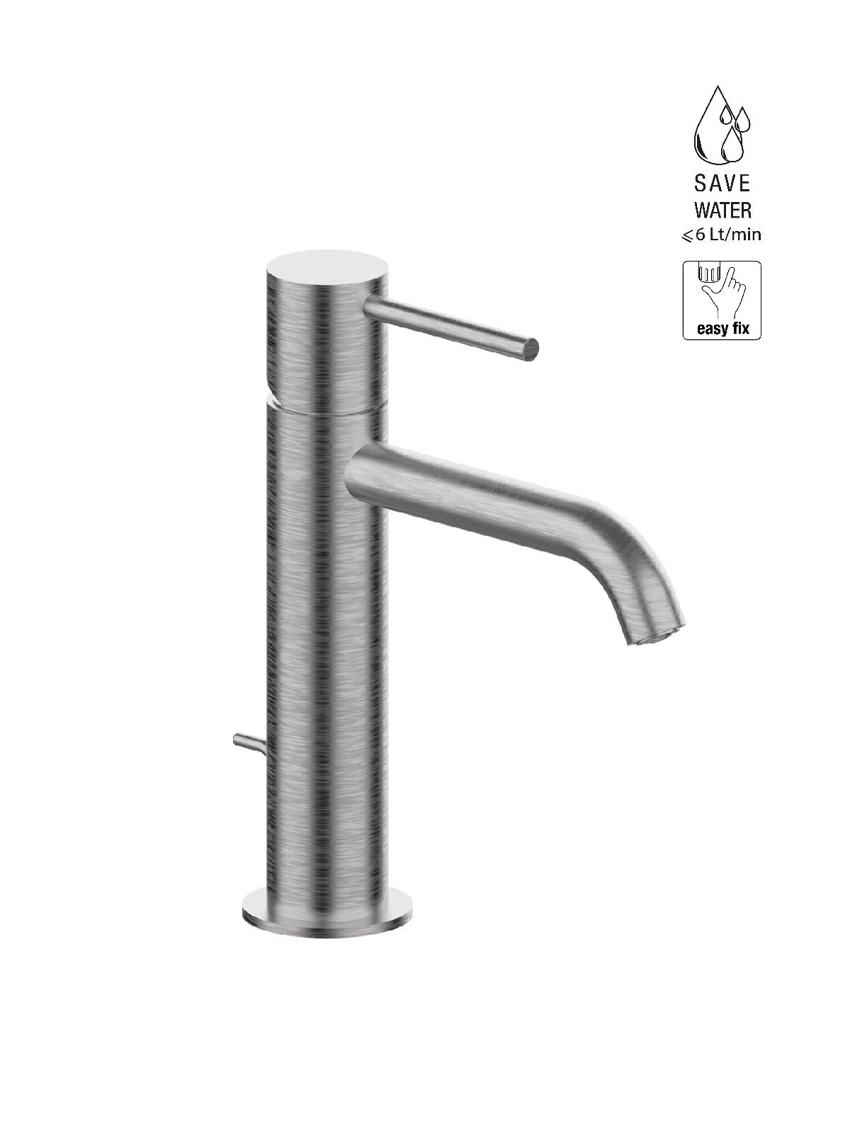 Monocomando per lavabo con scarico 1-1/4p