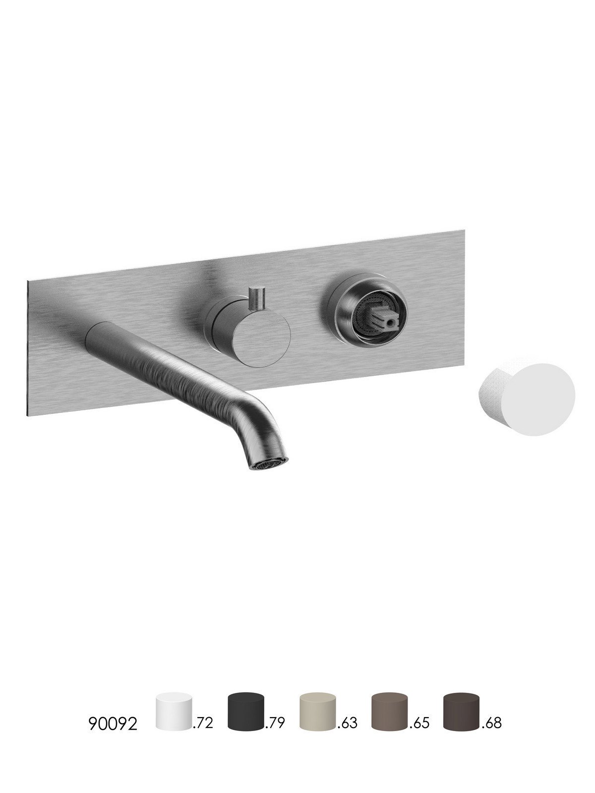 Parte esterna monocomando vasca incasso