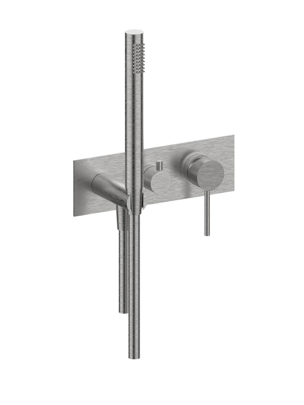 Parte esterna monocomando incasso, deviatore ceramico 3 vie