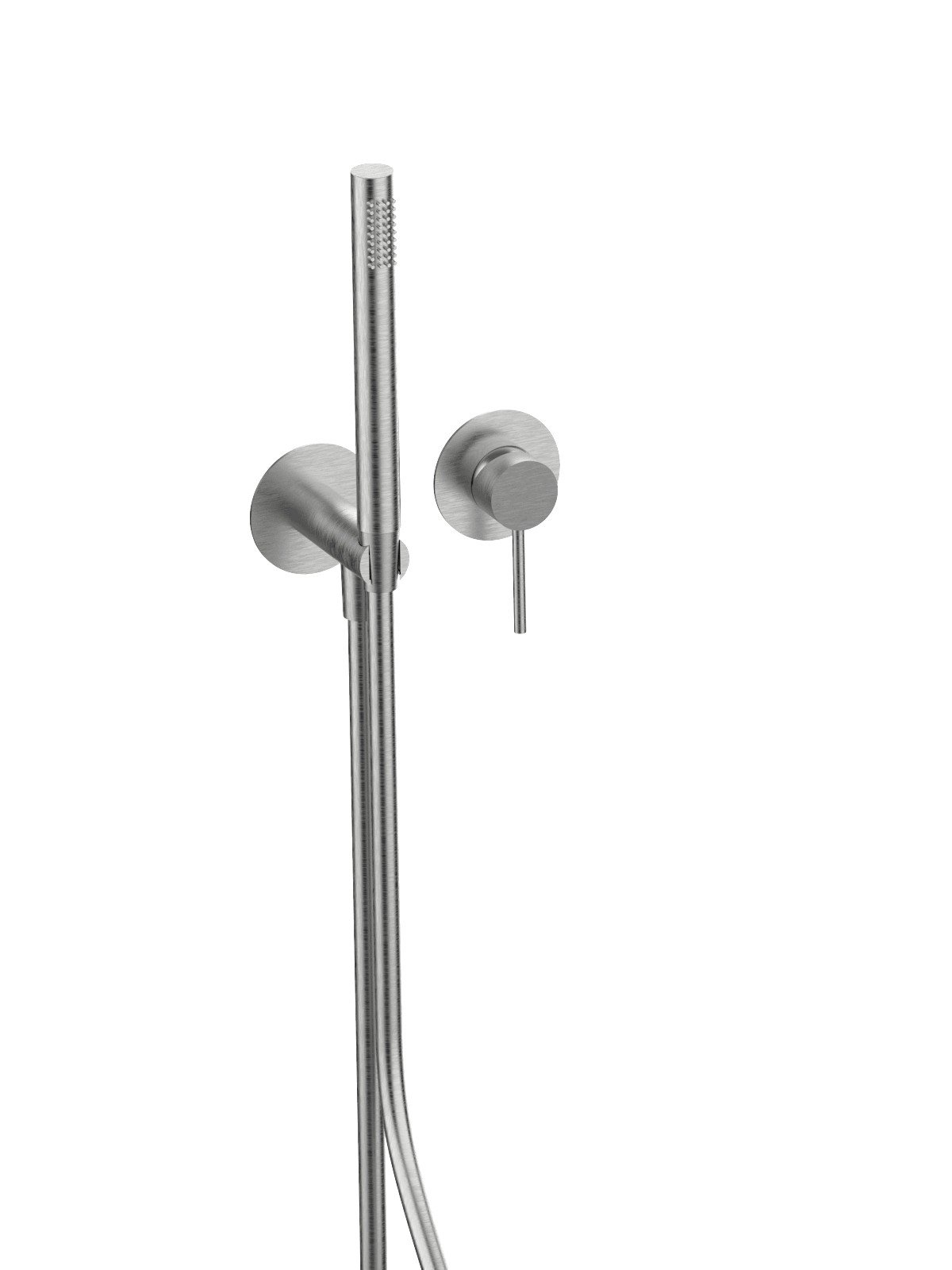 Parte esterna visibile monocomando incasso con doccetta