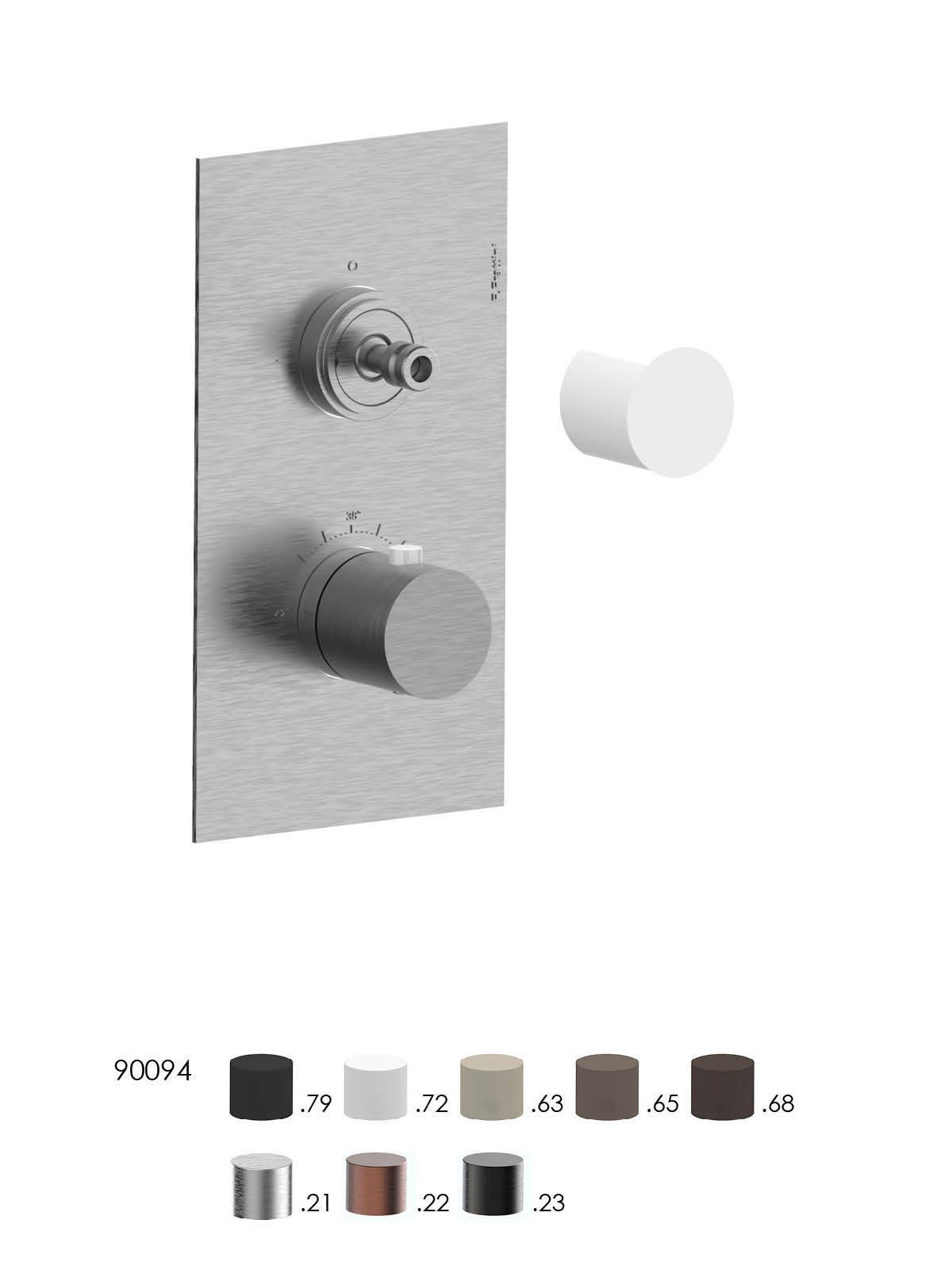 Parte esterna visibile miscelatore termostatico incasso doccia 2