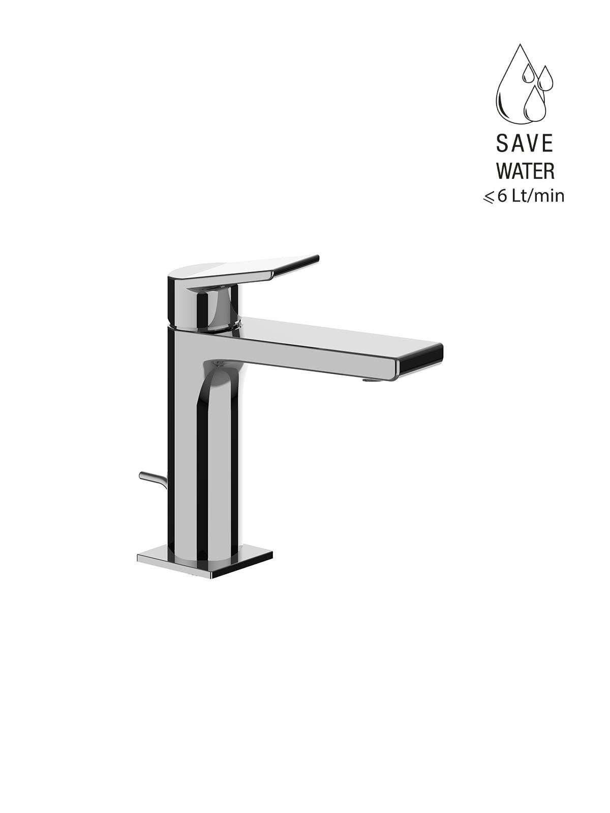 Monocomando per lavabo con scarico 1-1/4p