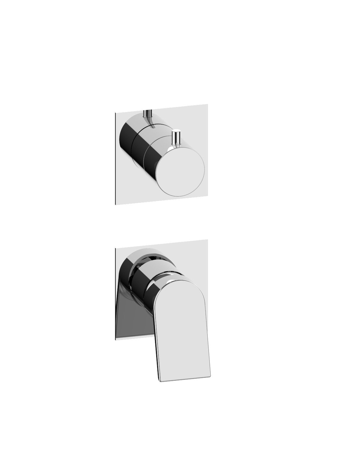 Parte esterna visibile monocomando incasso deviatore ceramici 3