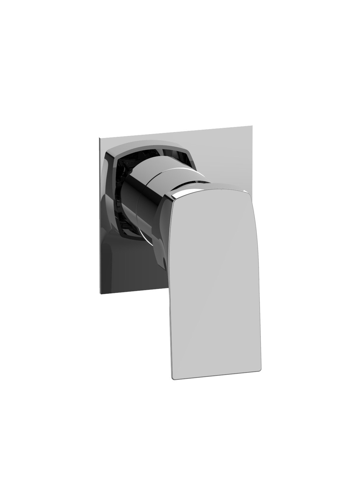 Parte esterna visibile monocomando incasso 1 via