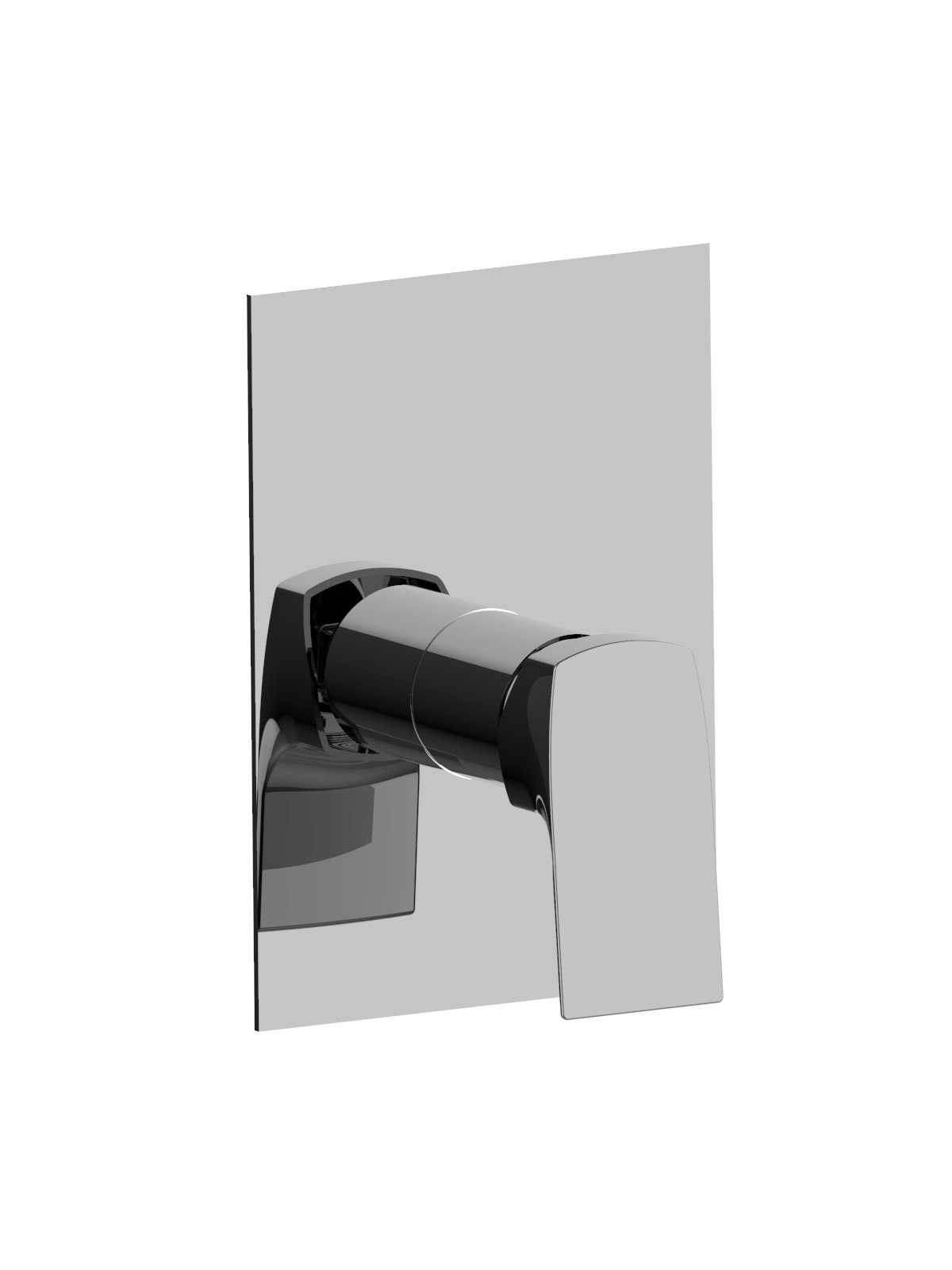 Parte esterna monocomando incasso 1 via