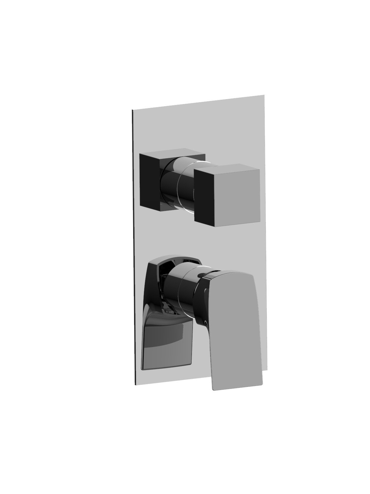 Parte esterna visibile monocomando incasso 2 vie