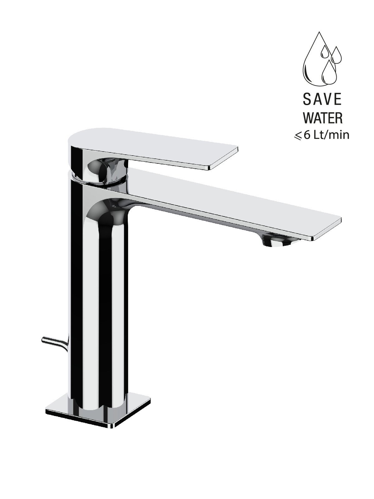 Monocomando per lavabo con scarico 1-1/4p