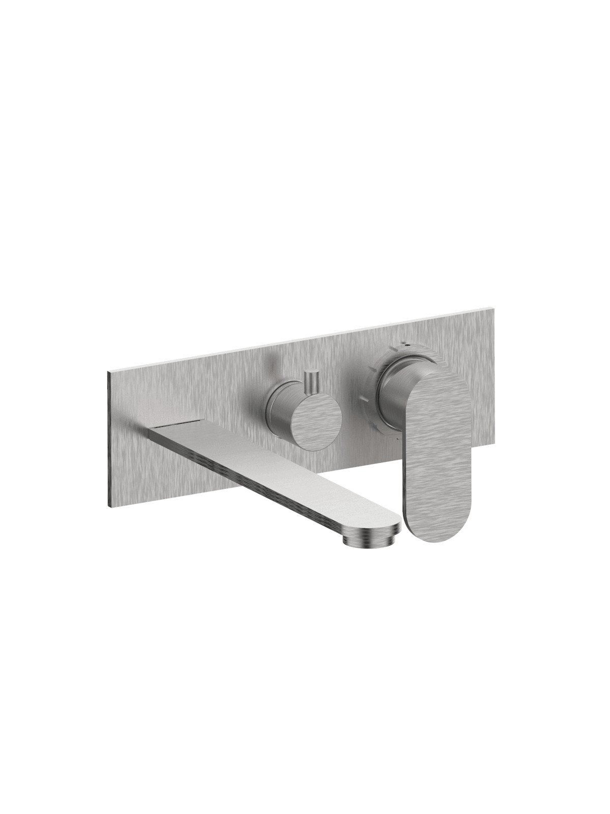 Monocomando vasca visibile, deviatore ceramico 3 vie, bocca