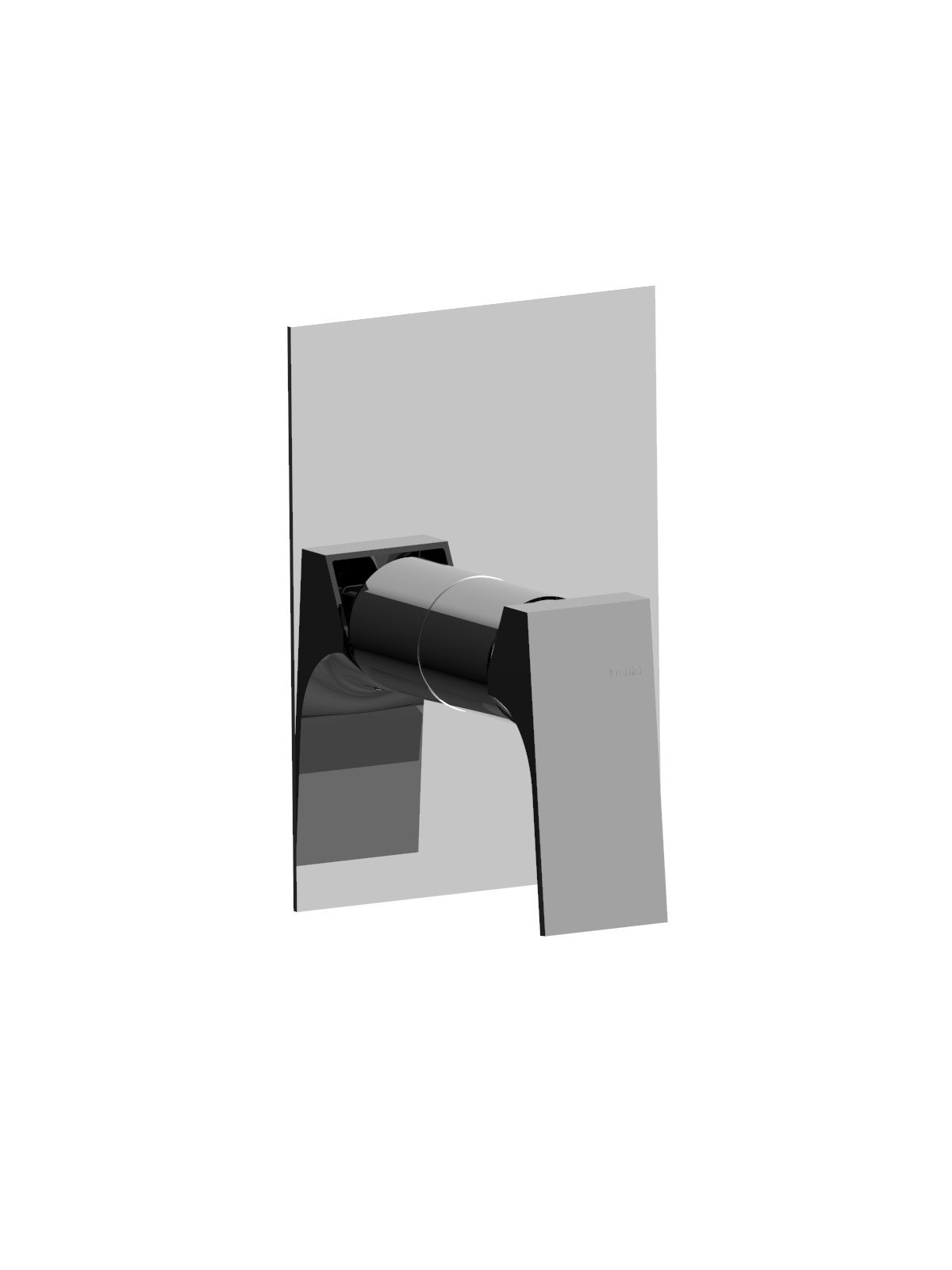 Parte esterna monocomando incasso 1 via