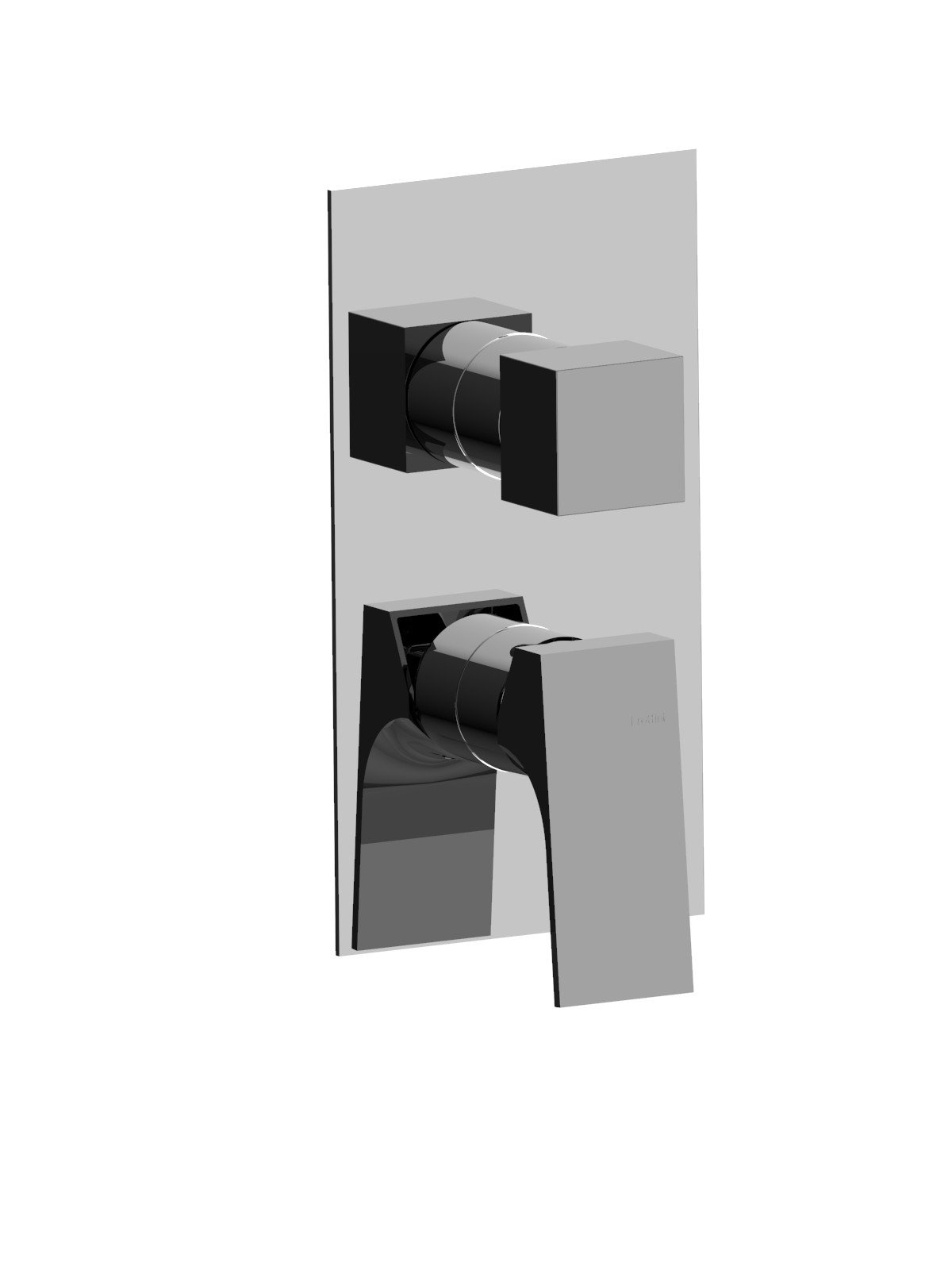 Parte esterna visibile monocomando incasso 3 vie