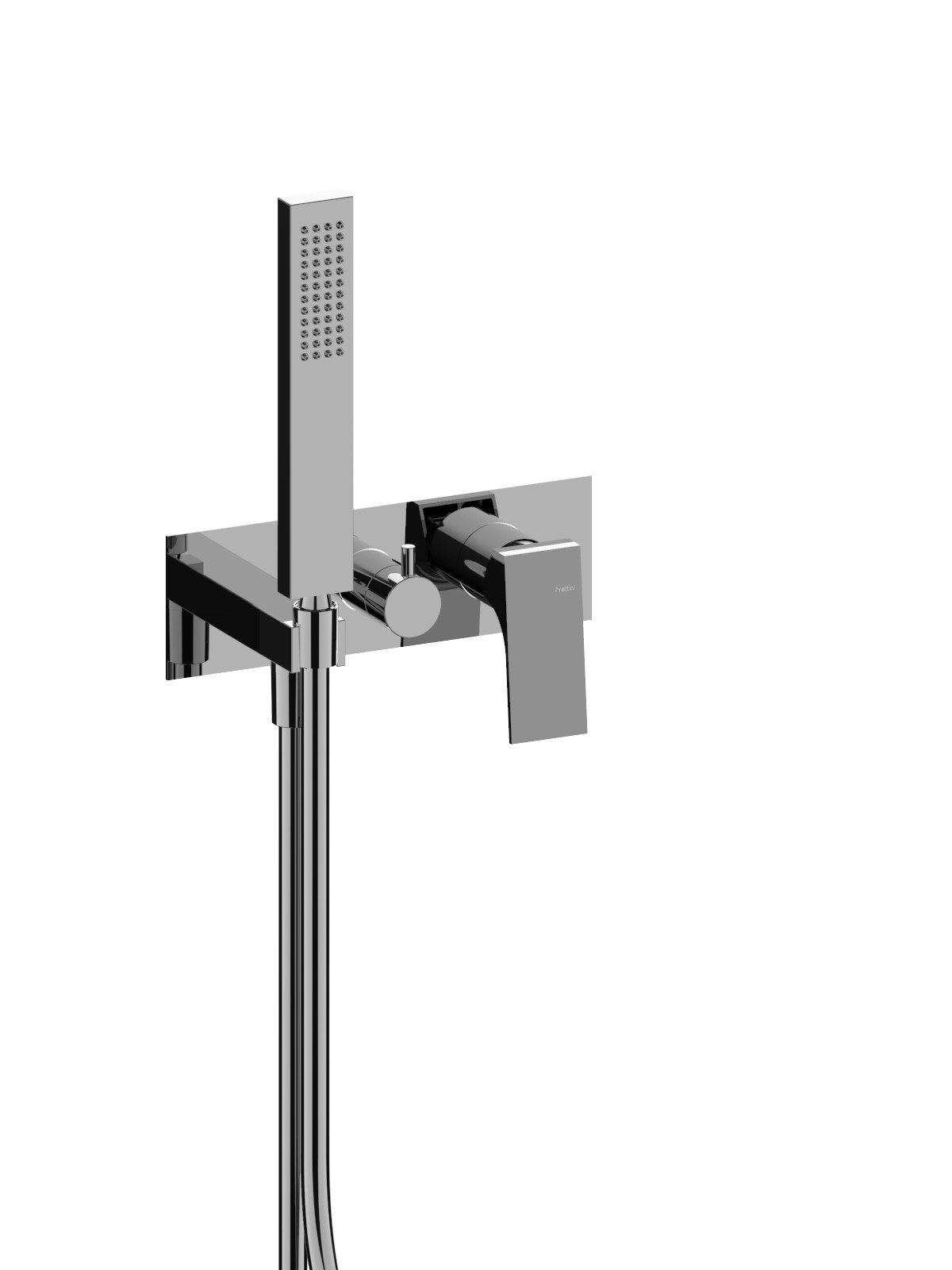 Monocomando incasso visibile, deviatore ceramico 3 vie