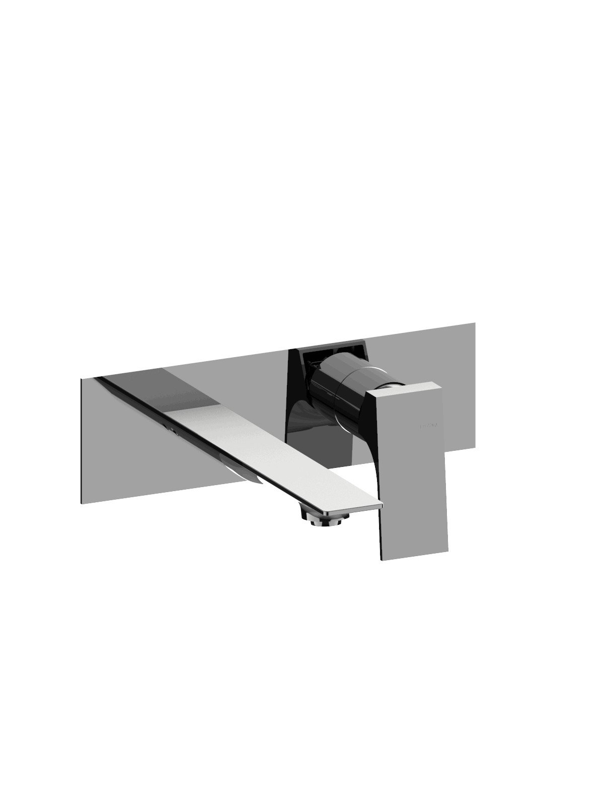 Parte esterna visibile batteria lavabo a parete senza scarico