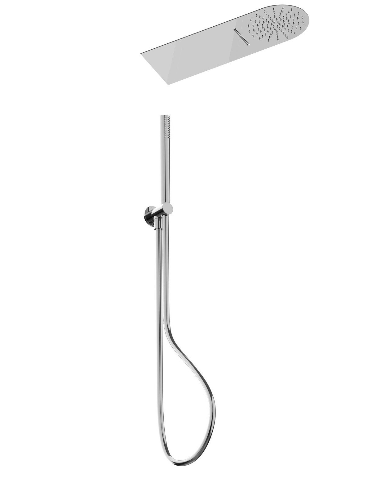 Doccia duplex da incasso in ottone