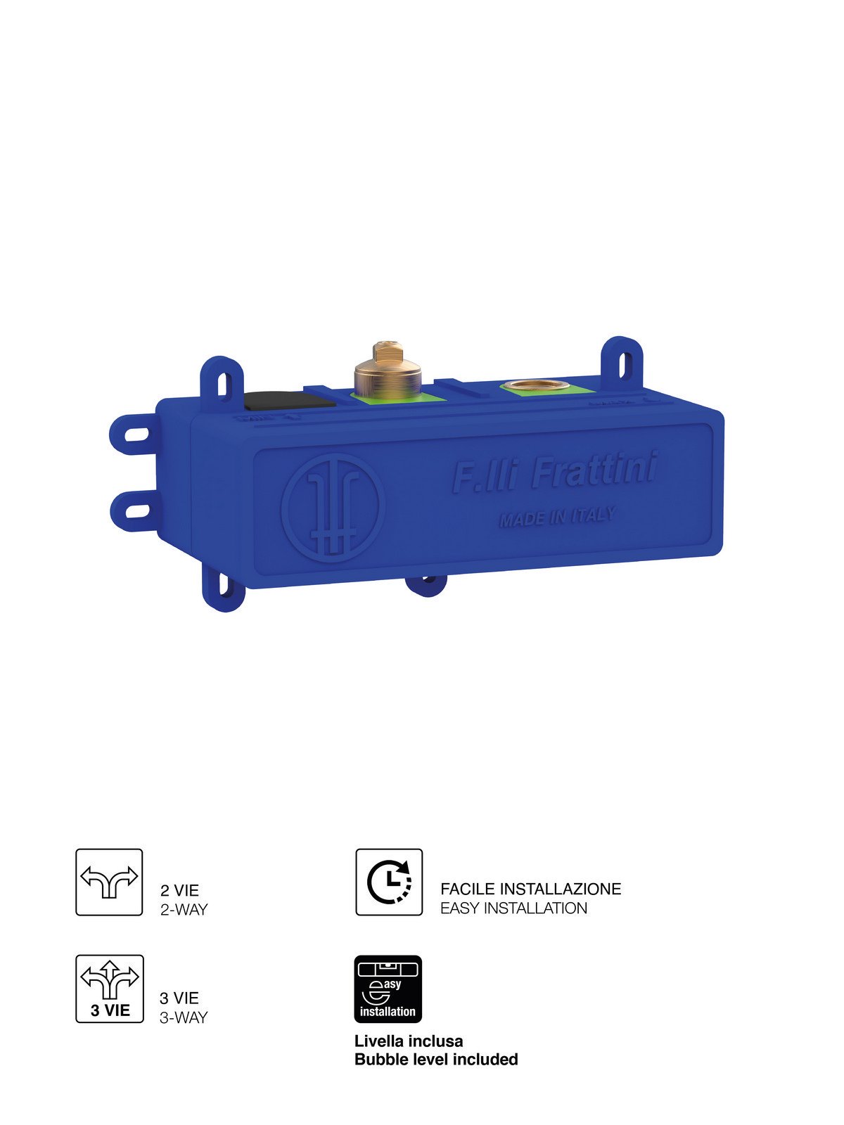 Corpo per monocomando incasso doccia/vasca universale
