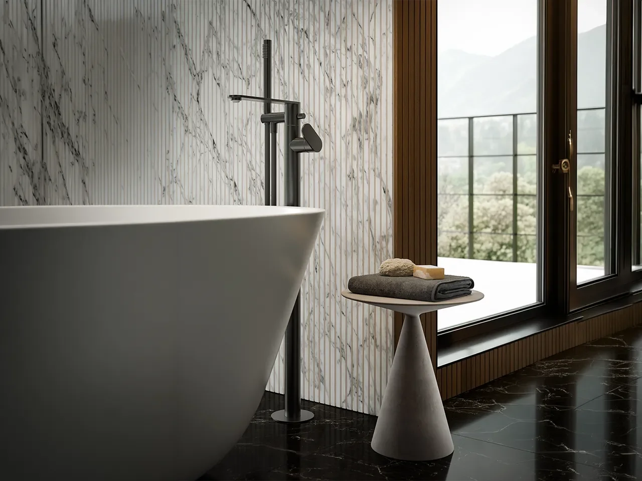 Linea, design essenziale in acciaio inox 316L