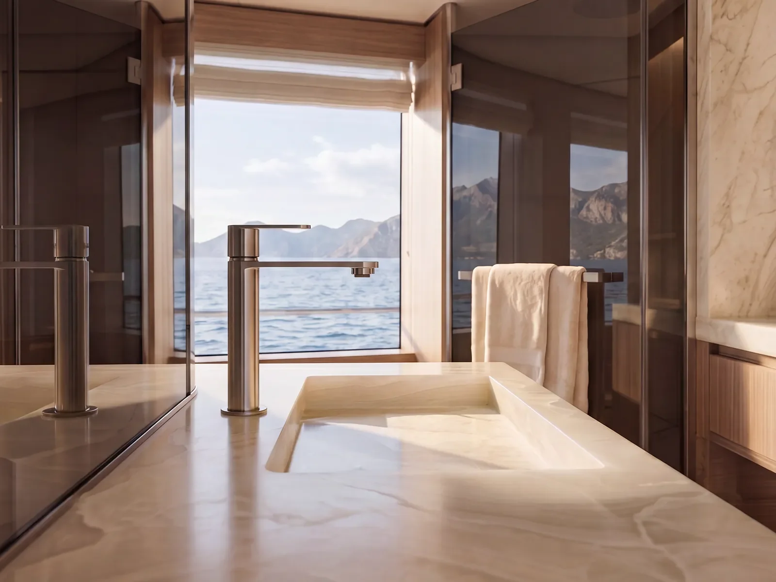 Linea, design essenziale in acciaio inox 316L